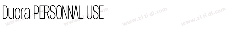 Duera PERSONNAL USE字体转换